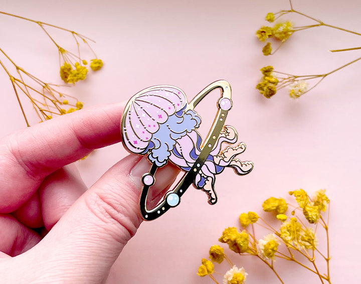 Cosmic Jellyfish Enamel Pin
