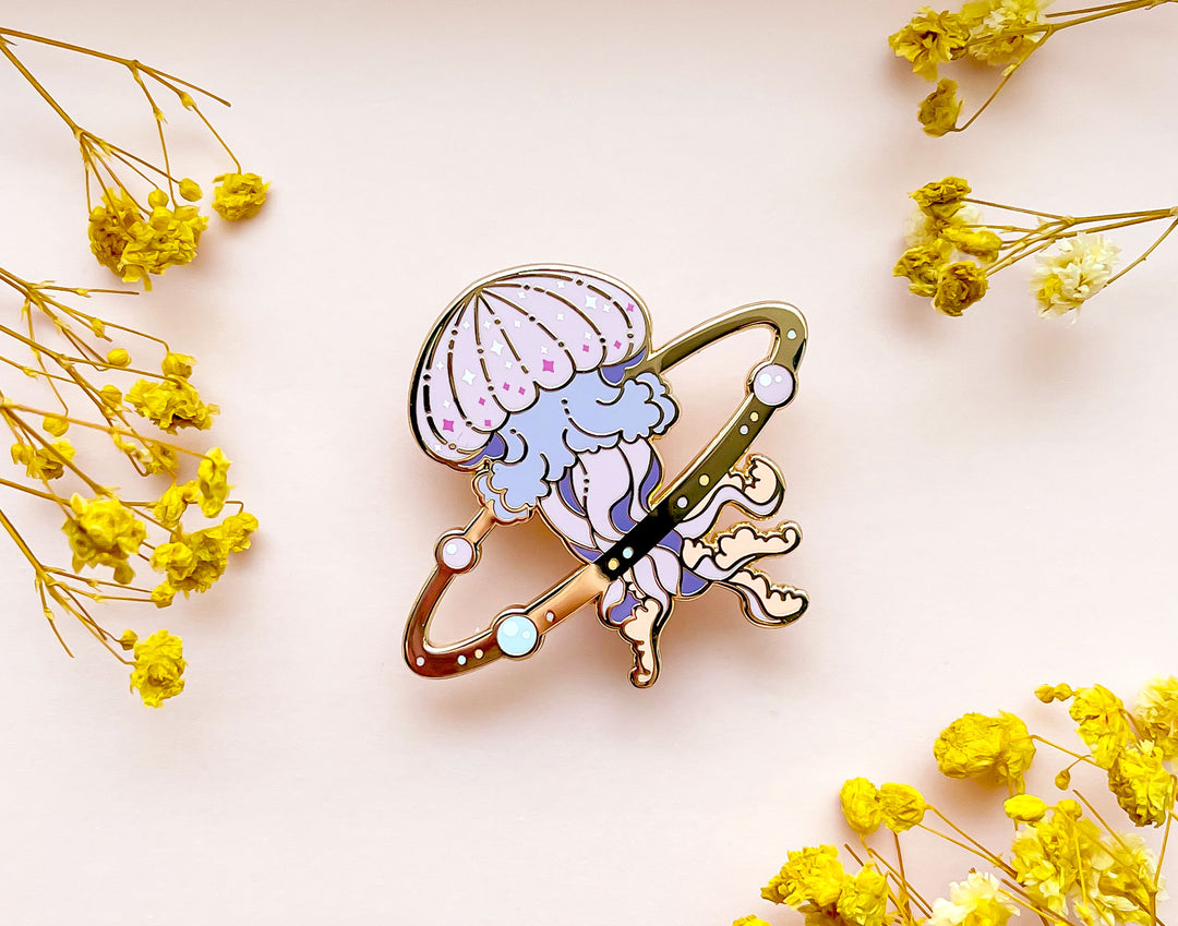 Cosmic Jellyfish Enamel Pin