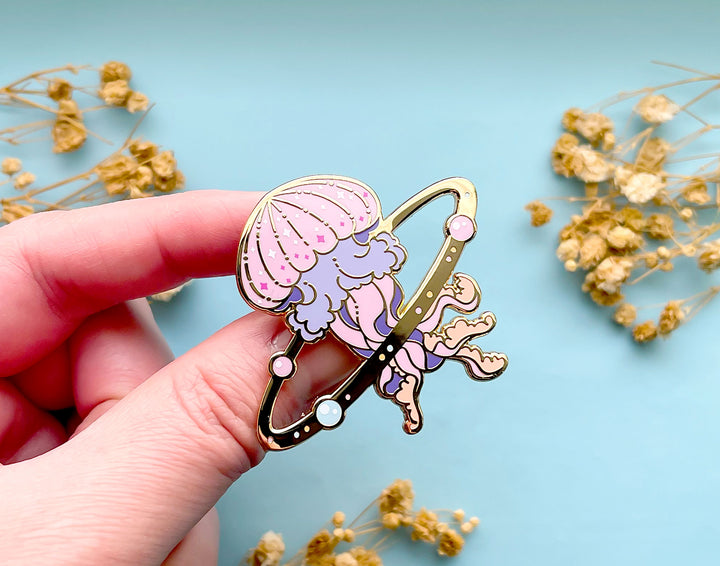 Cosmic Jellyfish Enamel Pin
