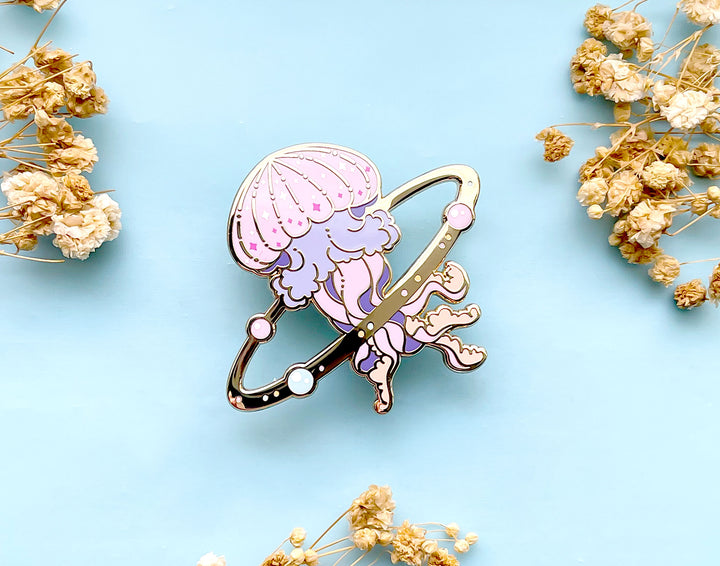 Cosmic Jellyfish Enamel Pin