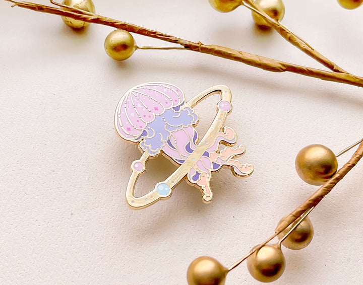 Cosmic Jellyfish Enamel Pin
