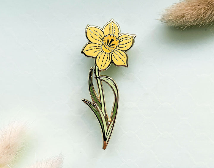 Wild Daffodil (Narcissus pseudonarcissus) Enamel Pin