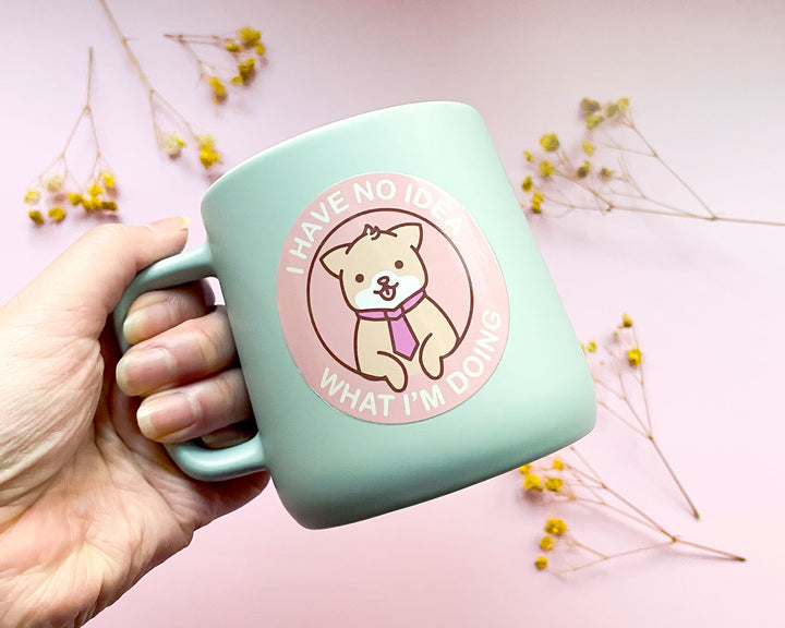 I Have No Idea Dog Mint Mug