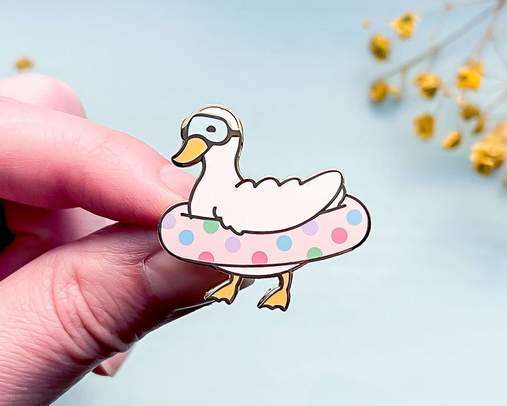 Duck Swimmer Enamel Pin