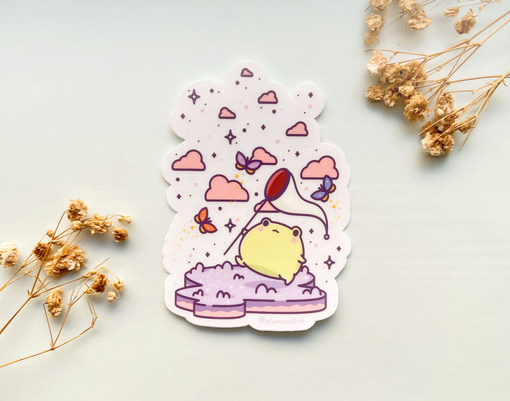 Gogo's Butterfly Net Clear Vinyl Sticker