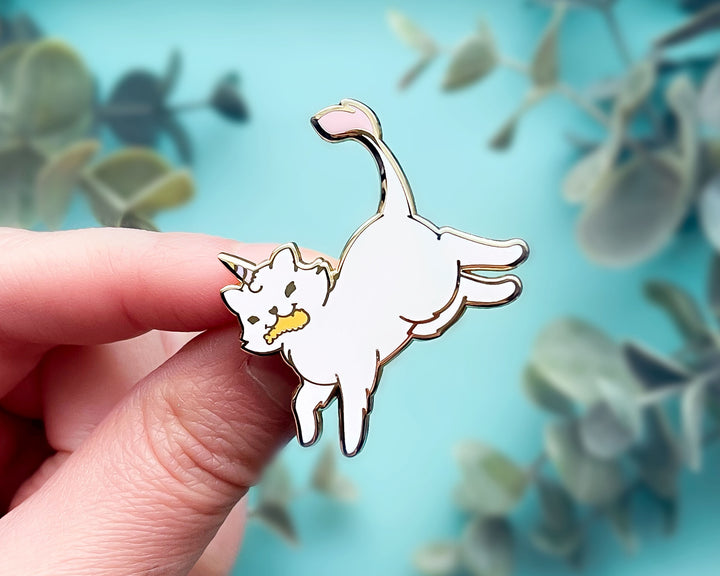 Fleecy the Unicorn Kitty Enamel Pin