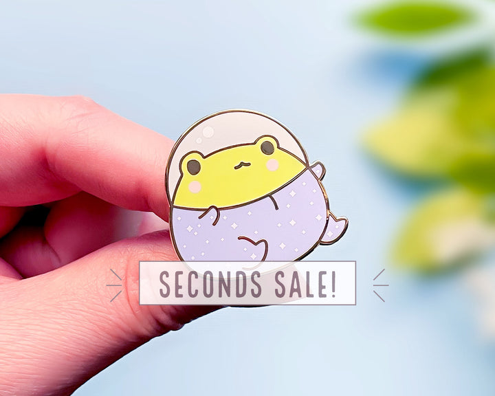 Gogo the Space Frog Enamel Pin (Seconds)