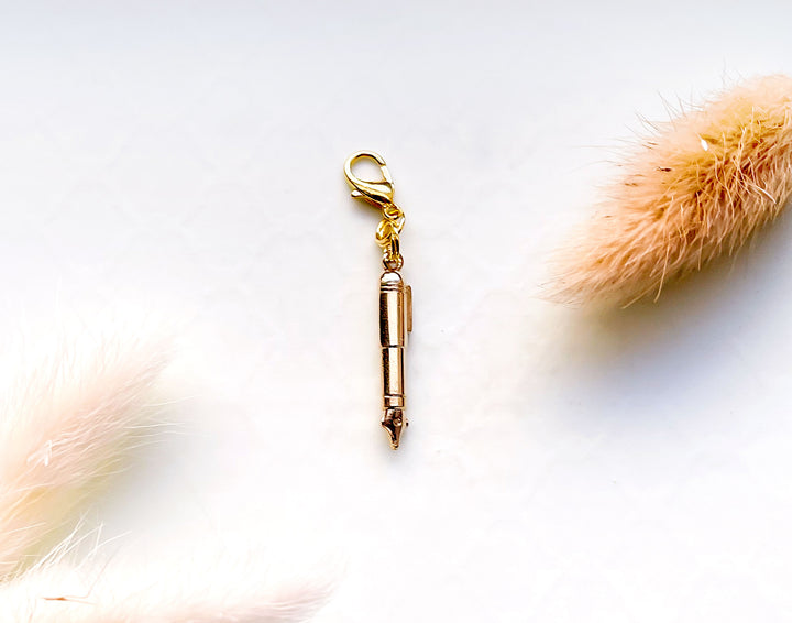 Fountain Pen Metal Glasses Charm