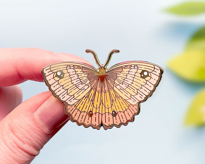 Gatekeeper Butterfly (Pyronia tithonus) Enamel Pin