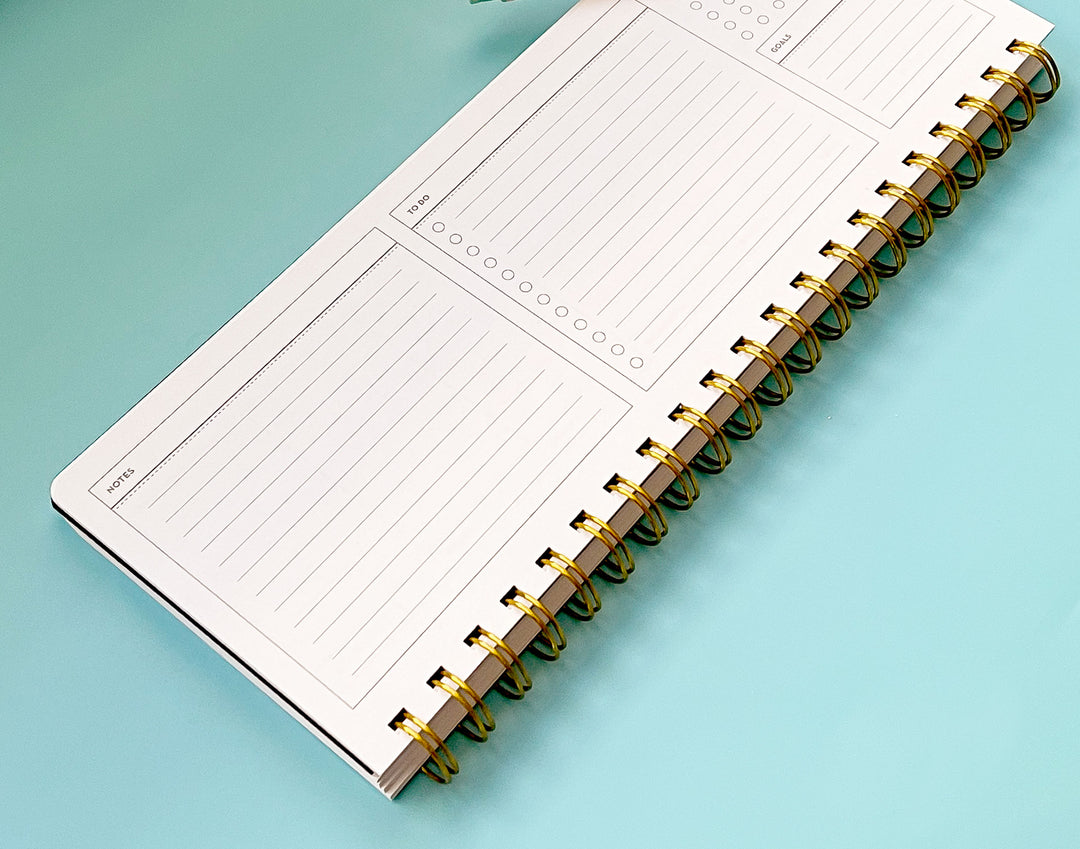 Ginkgo Leaves and Flowers Weekly Planner