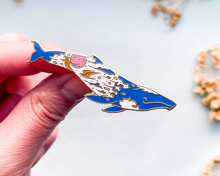 Sunrise Gray Whale (The Radiant Sky) Pin