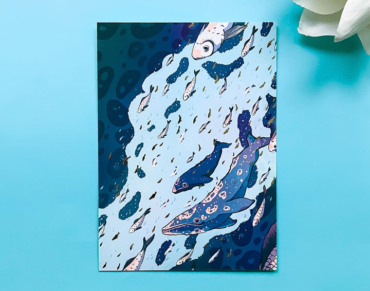 Gray Whale Mother Art Print