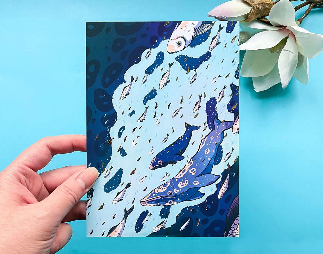 Gray Whale Mother Art Print