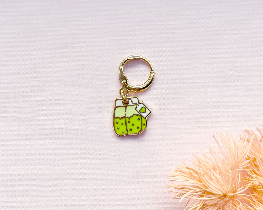 Green Teabag Charm