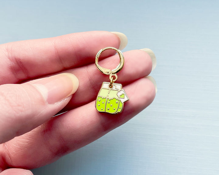 Green Teabag Charm