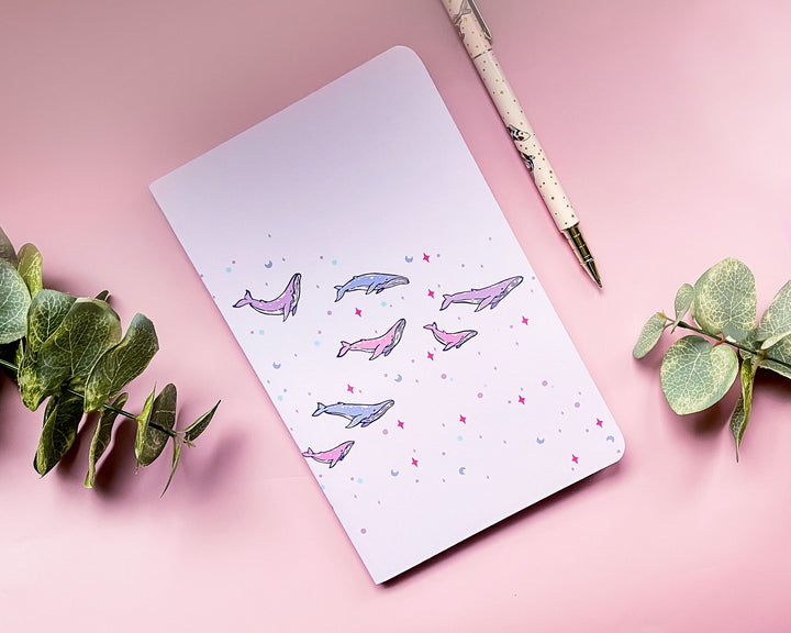 Humpback Whales Dot Grid Notebook