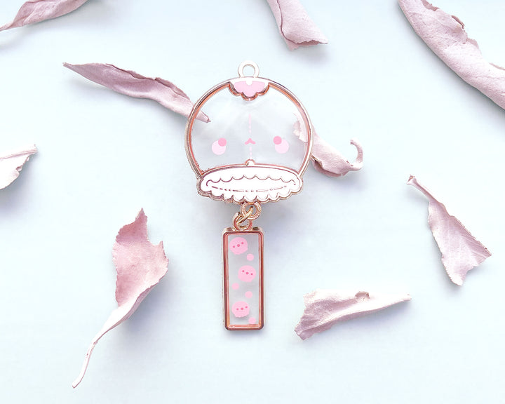 Jellyfish Wind Chime Transparent Enamel Pin  (Seconds)