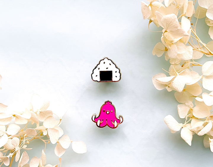 Kawaii Japanese Snacks Board Filler Enamel Pin Set