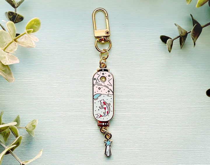 Starry Koi Lantern Keychain Charm