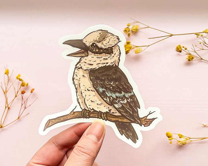 Kookaburra Clear Vinyl Sticker