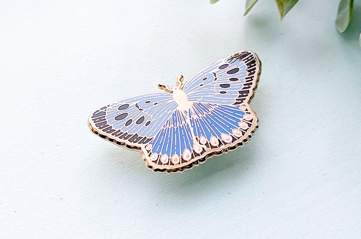 Large Blue Butterfly (Phengaris arion) Enamel Pin