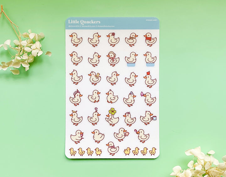 Little Quackers Clear Vinyl Sticker Sheet