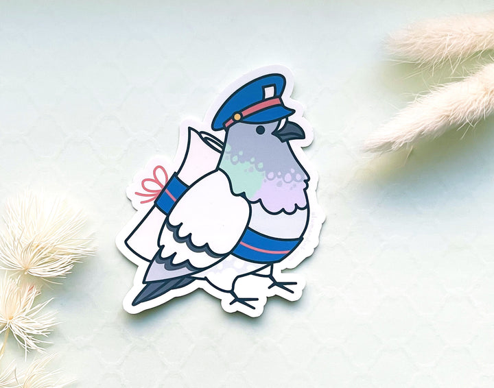 Love Letter Messenger Pigeon Opaque Vinyl Sticker