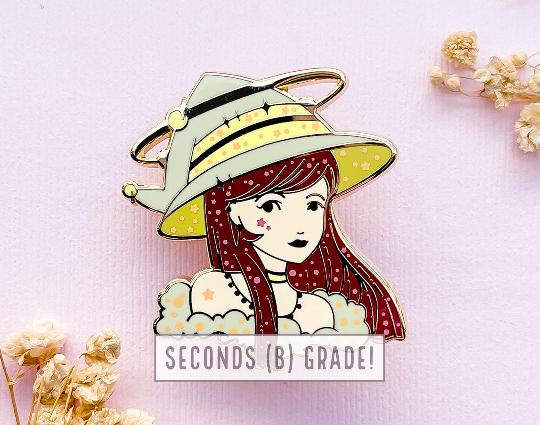 May Witch Emerald Enamel Pin (Seconds)