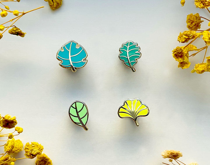 Mini Leaves Part One Board Filler Enamel Pin Set