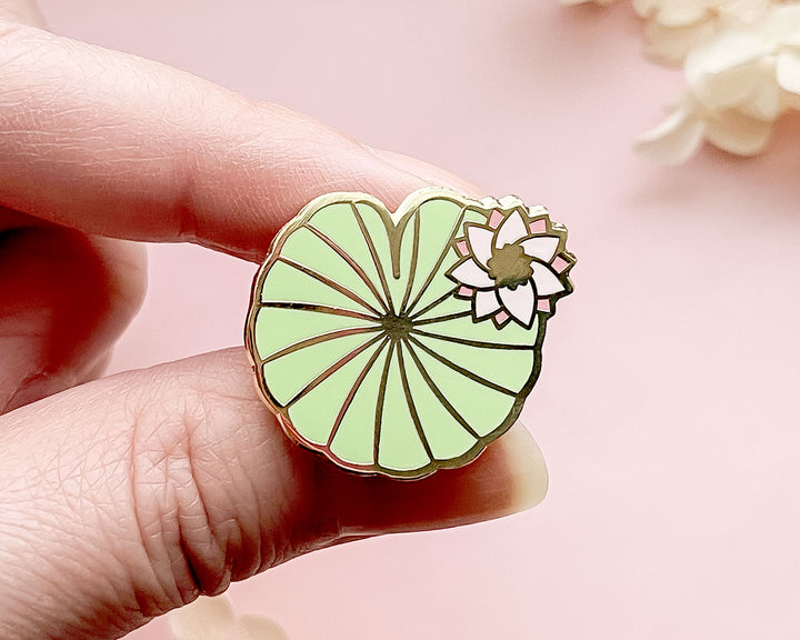 Mini Water Lily Pad Enamel Pin