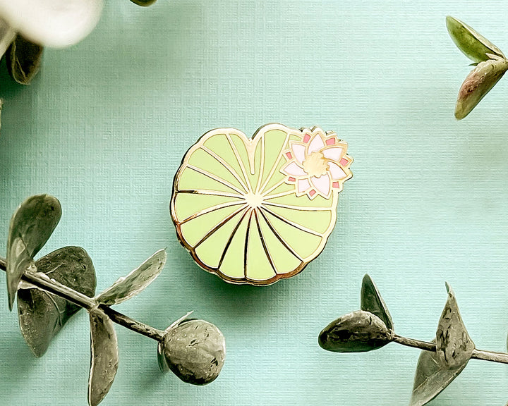 Mini Water Lily Pad Enamel Pin