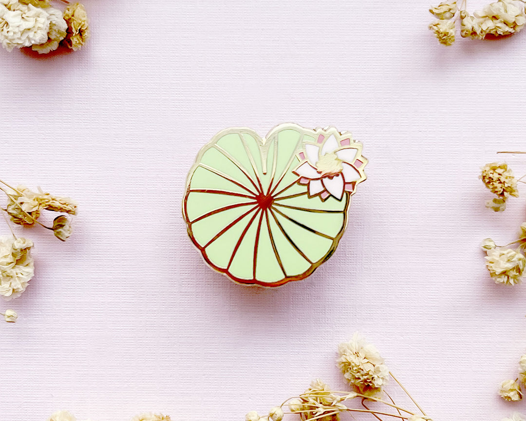 Mini Water Lily Pad Enamel Pin