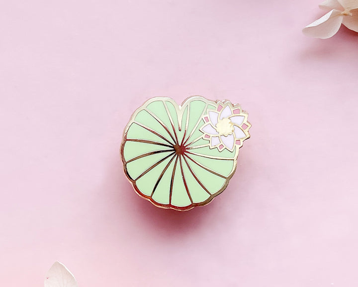 Mini Water Lily Pad Enamel Pin