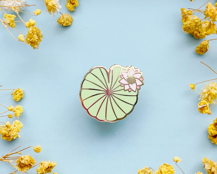 Mini Water Lily Pad Enamel Pin