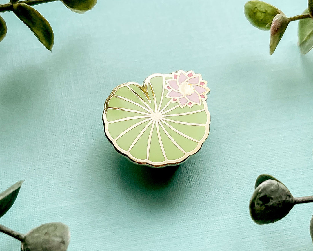 Mini Water Lily Pad Enamel Pin