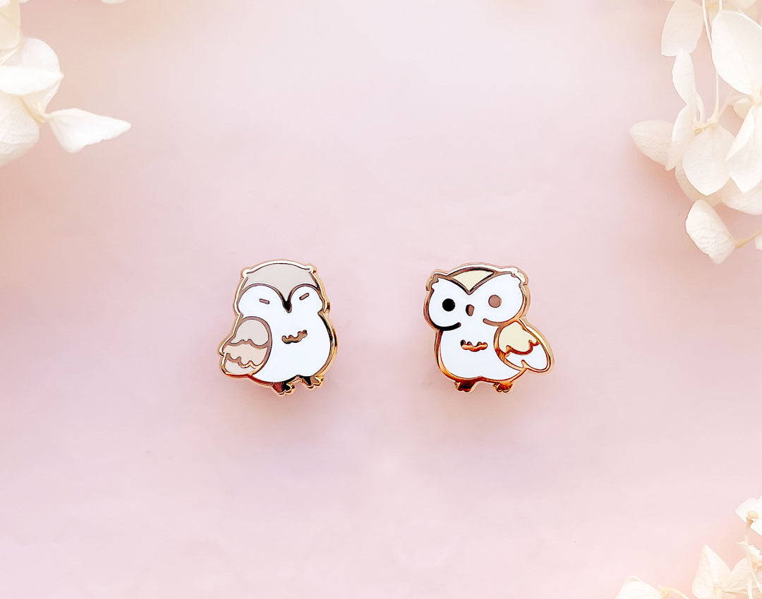 Mini Owls Board Filler Enamel Pin Set