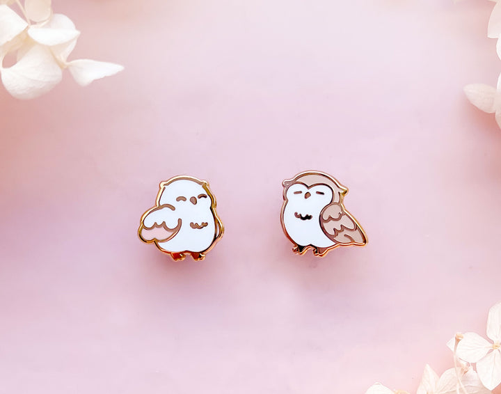Mini Owls Board Filler Enamel Pin Set