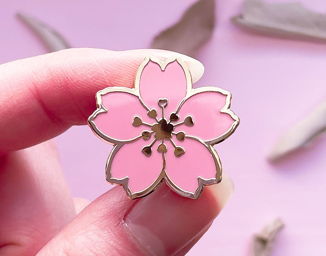 Mini Sakura Blossom Enamel Pin