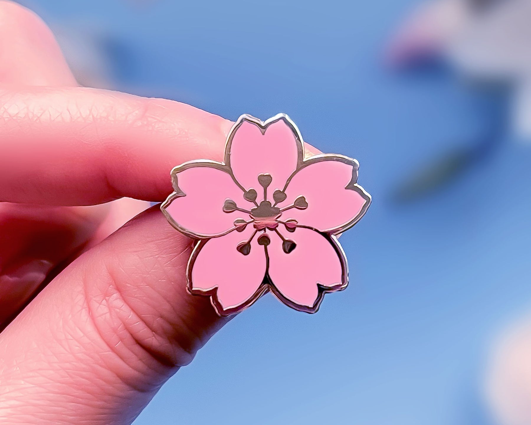 Sakura Mini Mini Sakura Blossom Enamel Pin – Alum and Ink