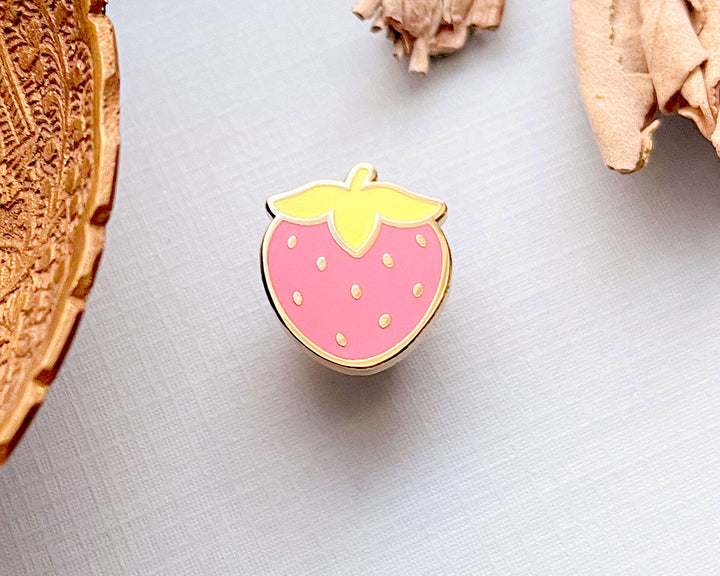 Mini Cute Strawberry Enamel Pin