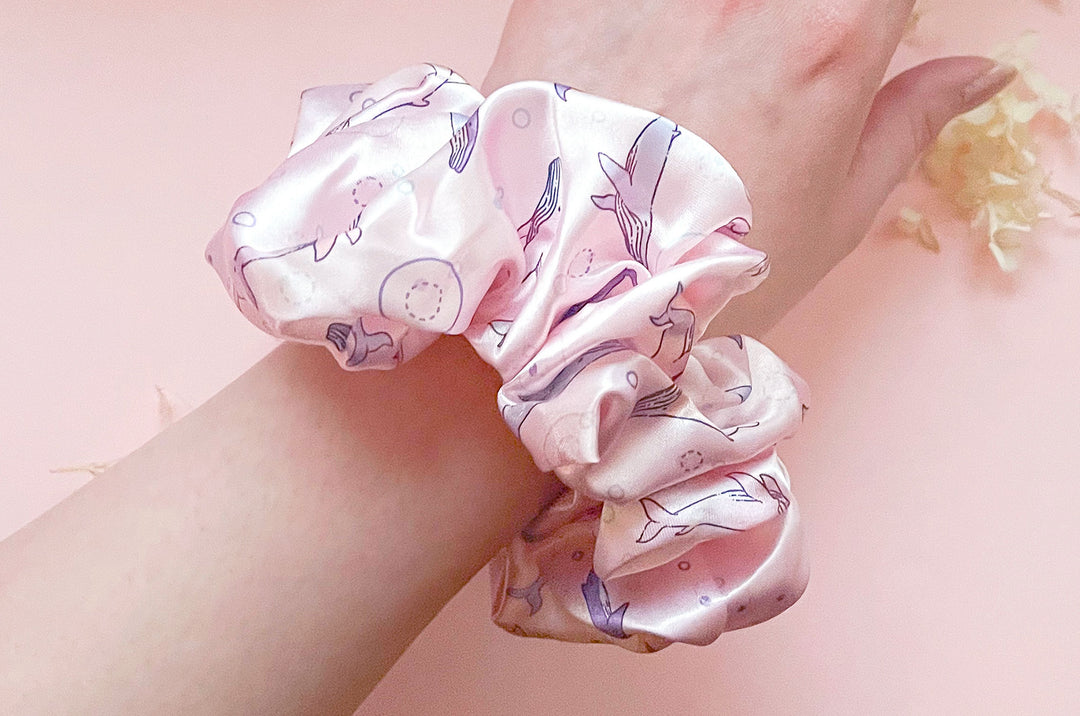 Mira (Space Whales) Patterned Hair Tie