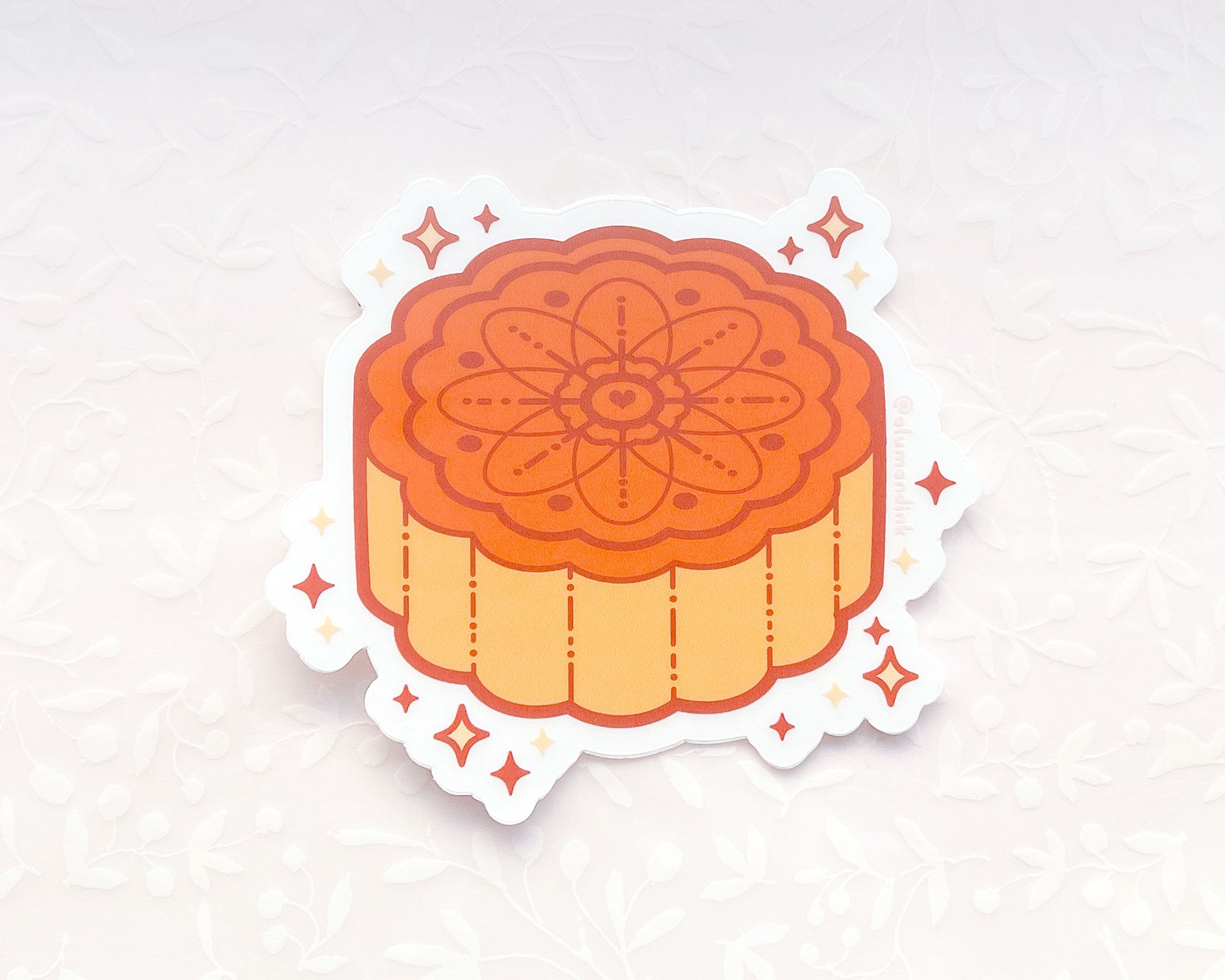 Starry Mooncake Clear Vinyl Sticker – Alum and Ink