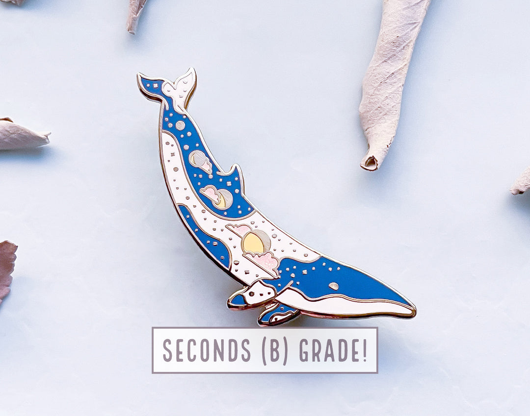 Moons Minke Whale Enamel Pin (Seconds)