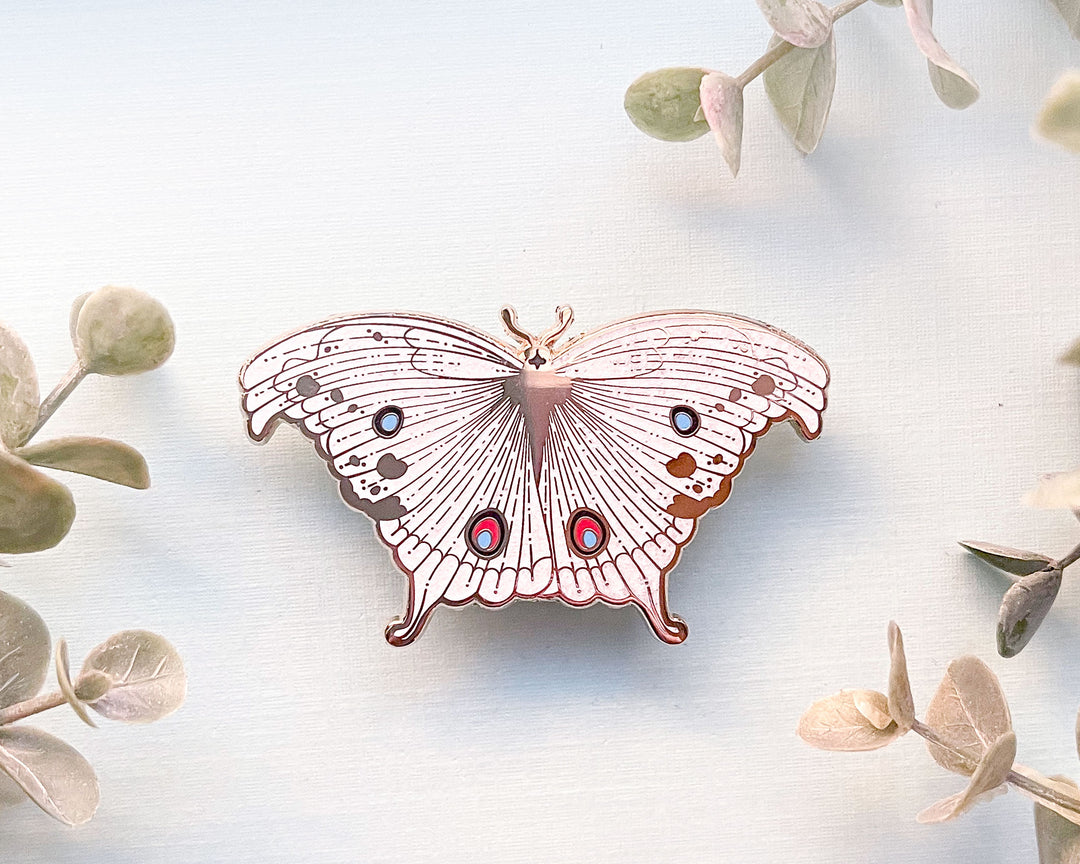 Forest Mother of Pearl Butterfly (Protogoniomorpha parhassus) Enamel Pin