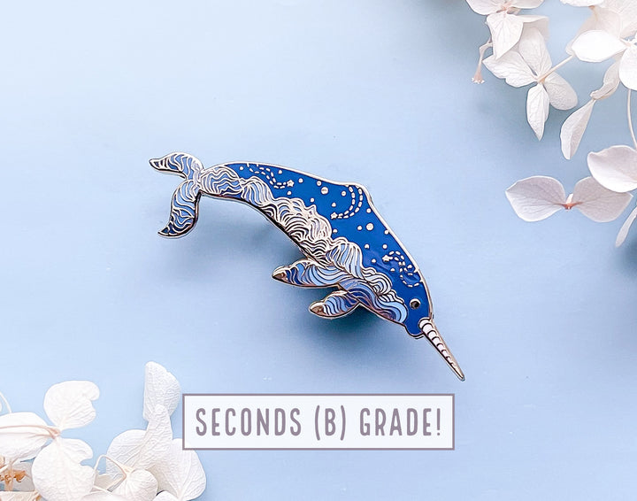 Cloudy Narwhal Pin (Seconds)