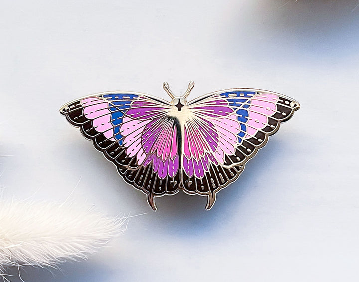 Noble Leafwing Butterfly (Fountainea nobilis) Enamel Pin