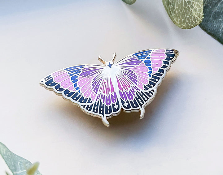Noble Leafwing Butterfly (Fountainea nobilis) Enamel Pin