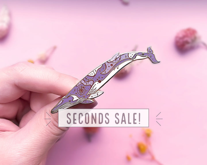 Omura's Whale Enamel Pin (Seconds)