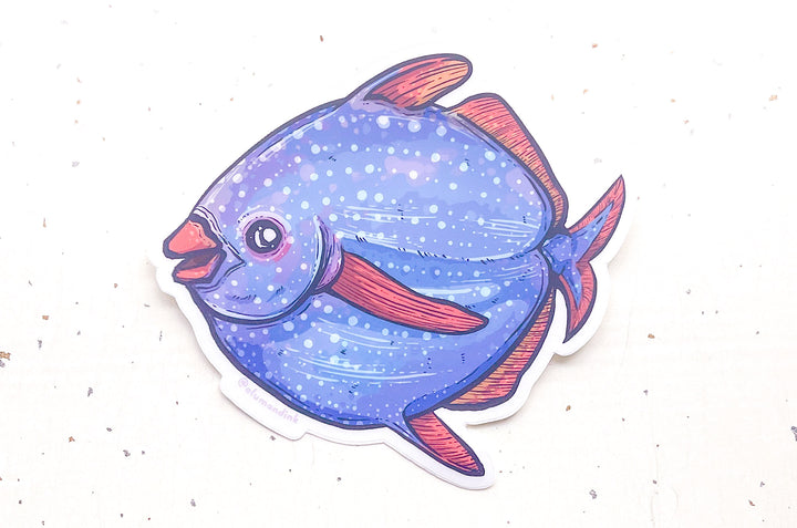 Opah Fish Design Opah Fish Clear Vinyl Sticker – Alum and Ink