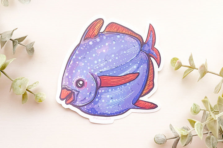Opah Fish Design Opah Fish Clear Vinyl Sticker – Alum and Ink